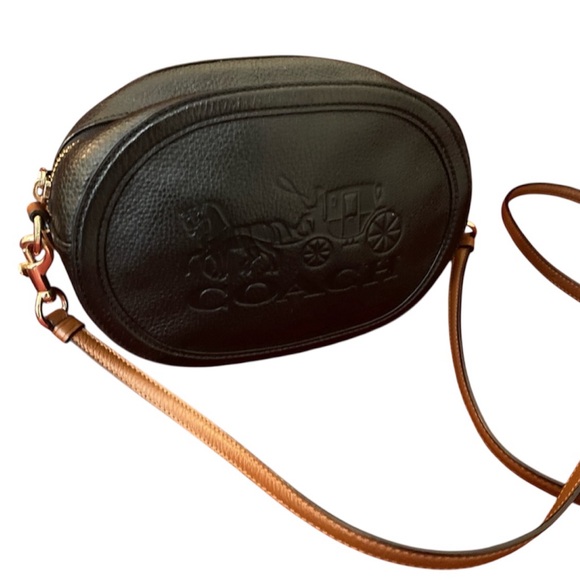 Coach Black Leather Crossbody Bag - Picture 7 of 10